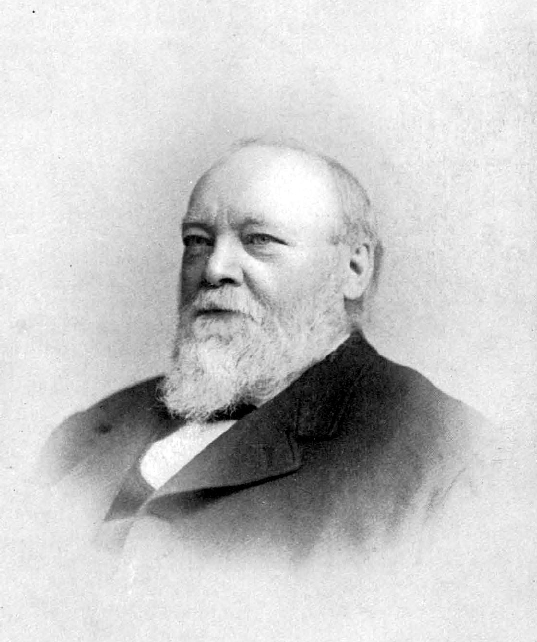 black and white sketch of elderly man
